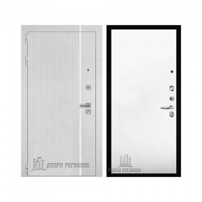 Президент Лайн Белый, цвет белый матовый + белый пластик, панель - aurum цвет аляска гладкая