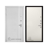 Президент Лайн Белый, цвет белый матовый + белый пластик, панель - aurum цвет магнолия гладкая (Tamburat 4100)