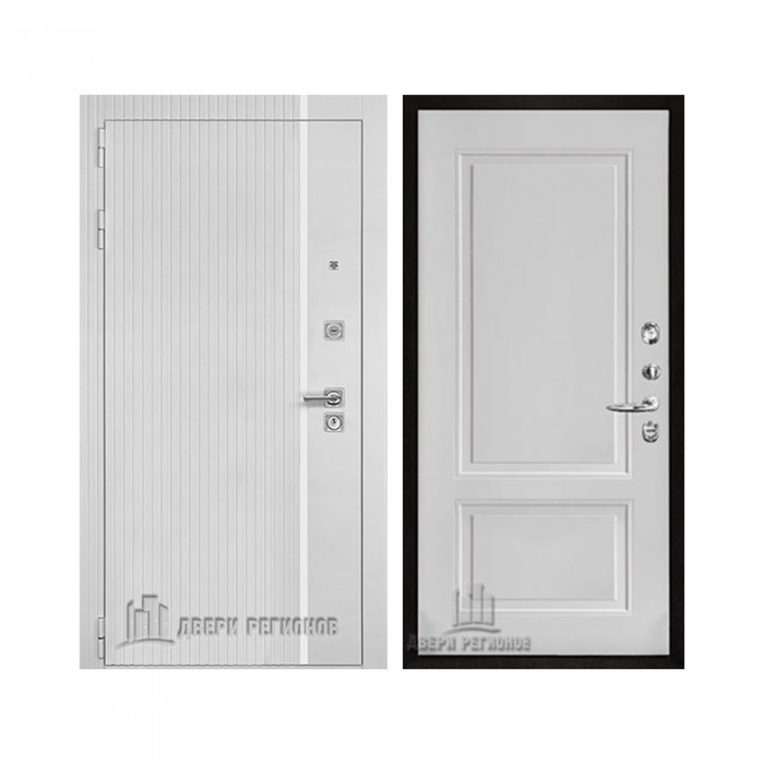 Президент Лайн Белый, цвет белый матовый + белый пластик, панель - lana (лана) цвет белый снег soft