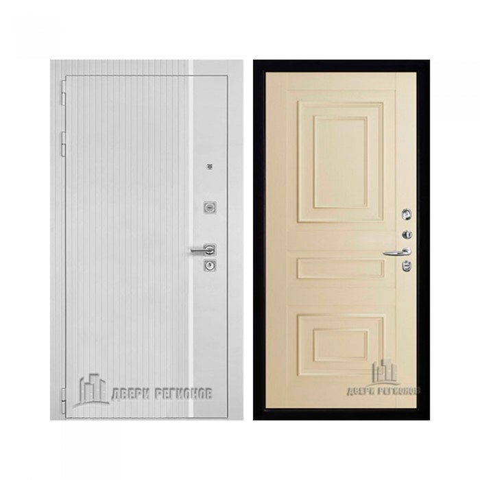 Президент Лайн Белый, цвет белый матовый + белый пластик, панель - 62001 цвет керамик серена