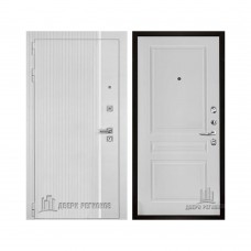 Президент Лайн Белый, цвет белый матовый + белый пластик, панель - турин цвет эмаль белая