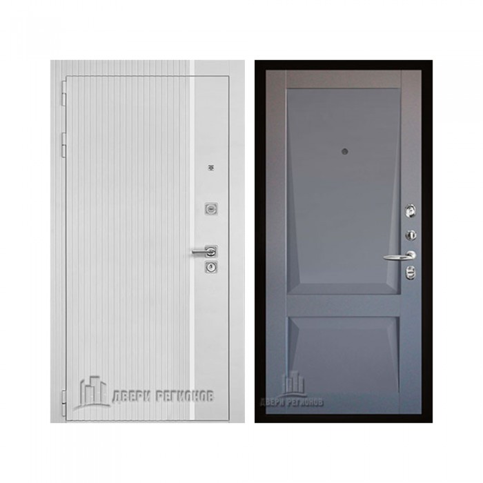 Президент Лайн Белый, цвет белый матовый + белый пластик, панель - perfecto цвет серый бархат