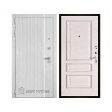 Президент Лайн Белый, цвет белый матовый + белый пластик, панель - вена цвет белая патина