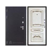 Колизей Плюс, цвет темное серебро антик, панель - алина цвет эмаль белая/патина золото