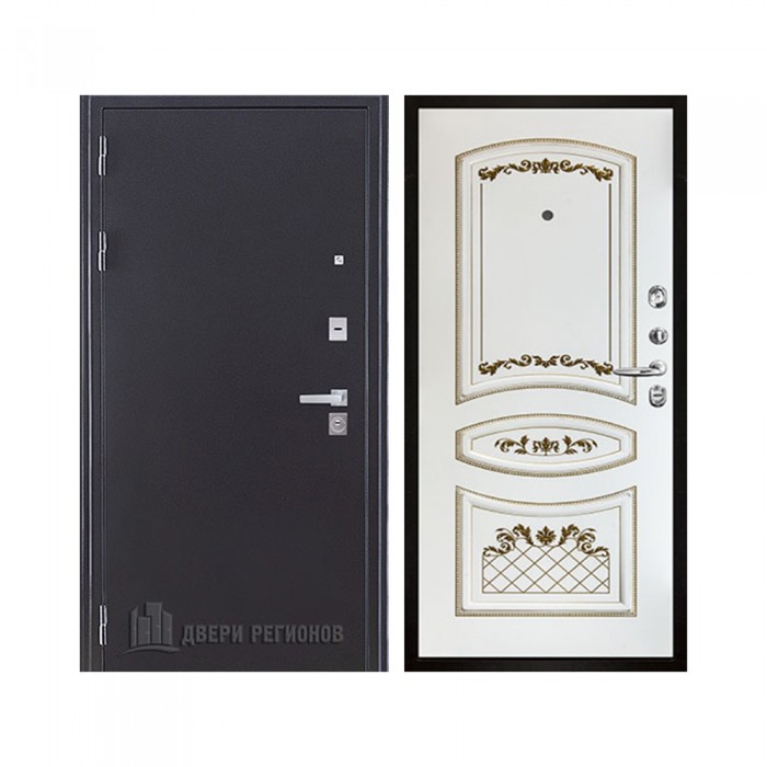 Колизей Плюс, цвет темное серебро антик, панель - алина цвет эмаль белая/патина золото