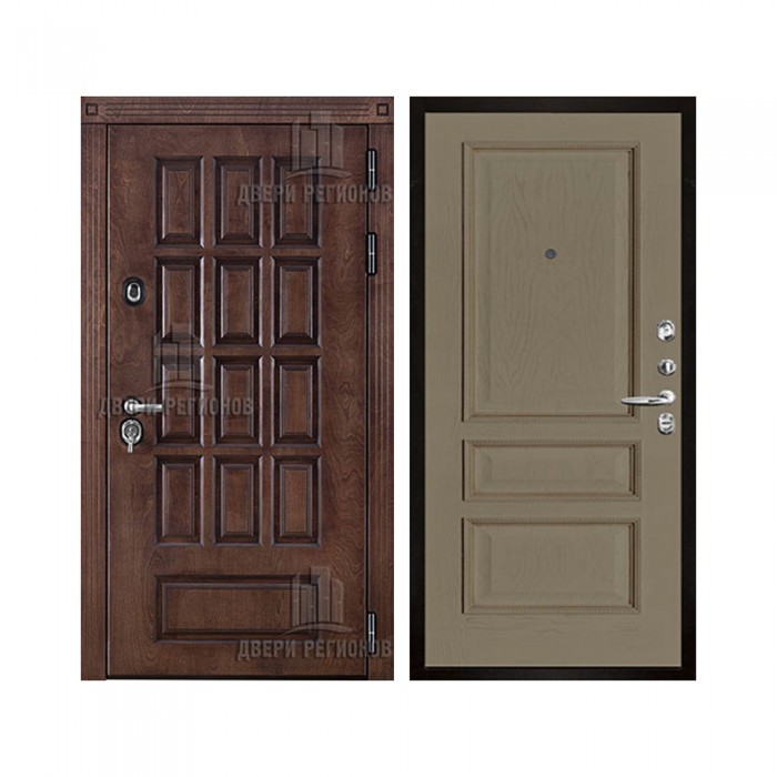 Уличная Центурион, цвет лиственница мореная + черная патина, панель - вена цвет нефрит