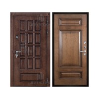 Уличная Центурион, цвет лиственница мореная + черная патина, панель - рим багет цвет коньяк