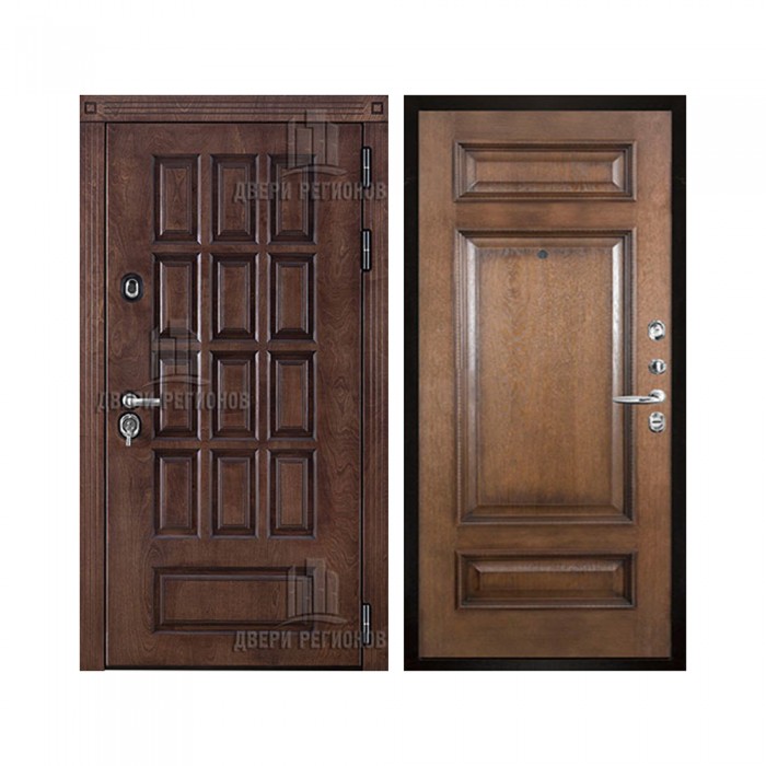 Уличная Центурион, цвет лиственница мореная + черная патина, панель - рим багет цвет коньяк