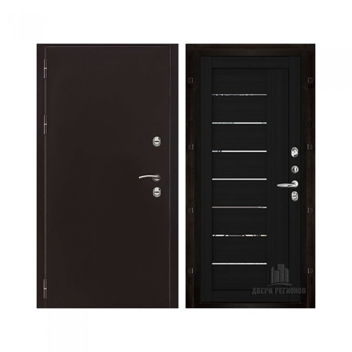 Уличная Термо 3, цвет антик медь, панель - light 2110 (зеркало) цвет шоко велюр