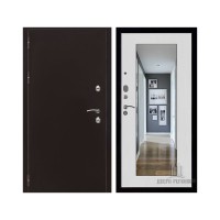 Уличная Термо 3, цвет антик медь, панель - зеркало maxi цвет белый сандал