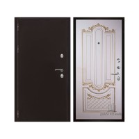 Уличная Термо 3, цвет антик медь, панель - александрия цвет эмаль слоновая кость/патина золото