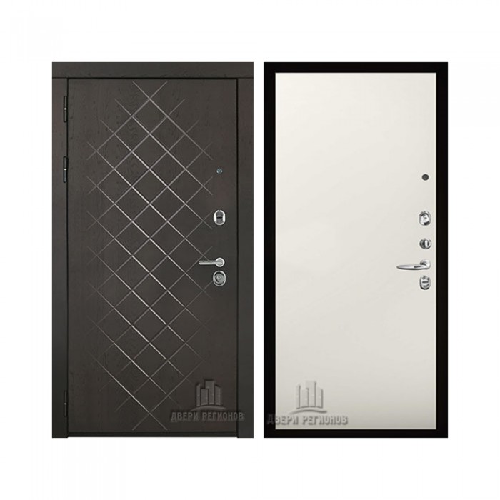 Президент Люкс зеркало, цвет горький шоколад, панель - aurum цвет магнолия гладкая (Tamburat 4100)