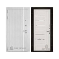 Президент Лайн Белый, цвет белый матовый + белый пластик, панель - light 2110 (зеркало) цвет капучино велюр