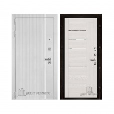 Президент Лайн Белый, цвет белый матовый + белый пластик, панель - light 2110 (зеркало) цвет капучино велюр