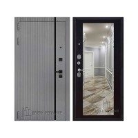 Президент Лайн Титан, цвет чёрная мягкая шагрень, панель - зеркало maxi цвет венге