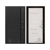 Президент Стайл, цвет чёрная мягкая шагрень, панель - light 2110 (зеркало) цвет капучино велюр