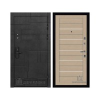 Флагман Доминион, цвет Бетон черный, панель - light 2127 цвет Кремовый soft