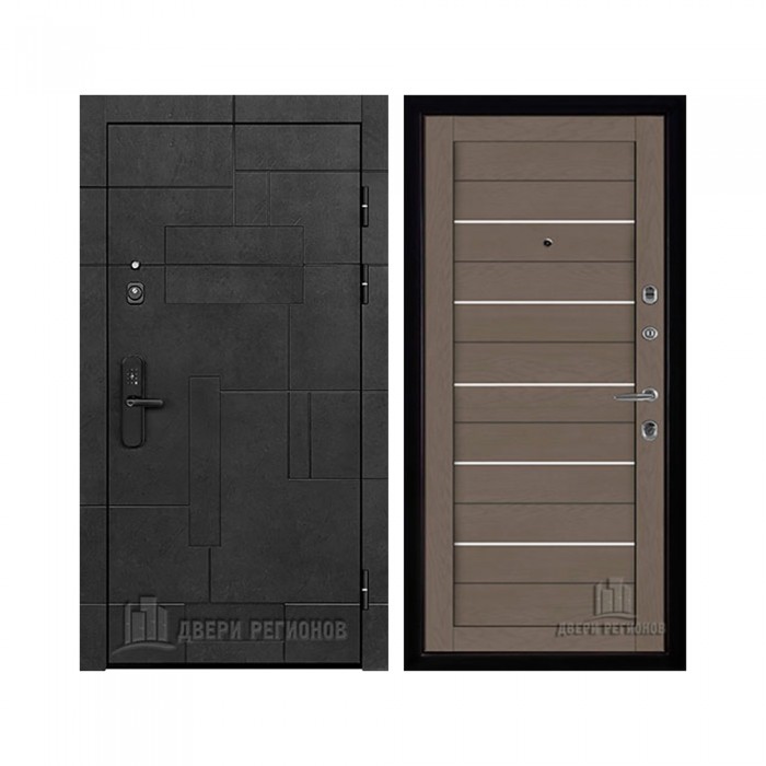 Флагман Доминион, цвет Бетон черный, панель - light 2127 цвет Тортора soft