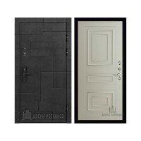 Флагман Доминион, цвет Бетон черный, панель - 62001 цвет Светло-серый Серена