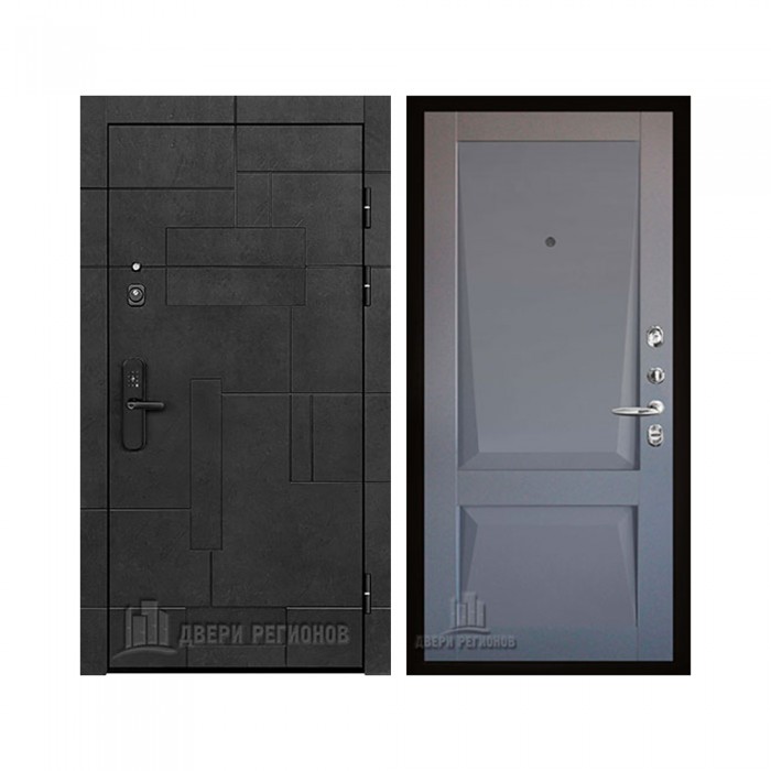 Флагман Доминион, цвет Бетон черный, панель - perfecto цвет Серый бархат