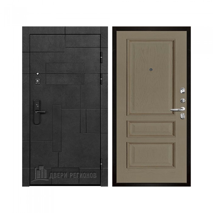 Флагман Доминион, цвет Бетон черный, панель - Вена цвет Нефрит