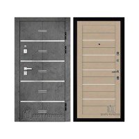 Флагман Z, цвет Бетон графит, панель - light 2127 цвет Кремовый soft