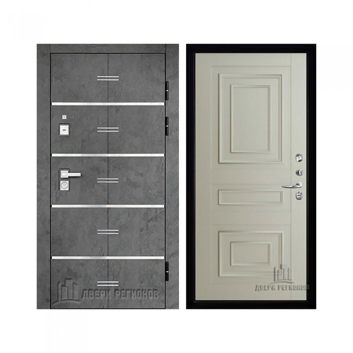 Флагман Z, цвет Бетон графит, панель - 62001 цвет Светло-серый Серена