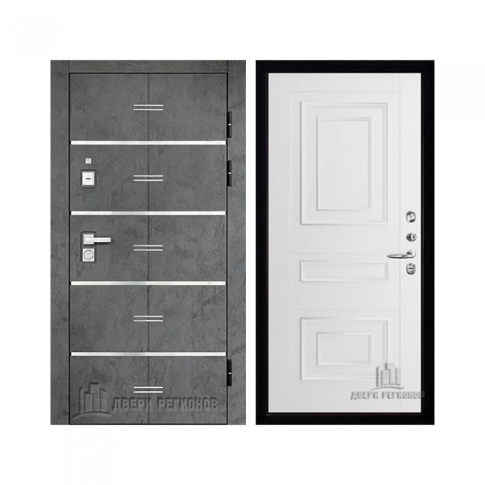 Флагман Z, цвет Бетон графит, панель - 62001 цвет Белая Серена