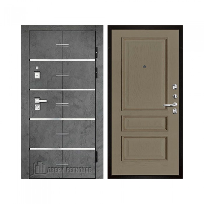 Флагман Z, цвет Бетон графит, панель - Вена цвет Нефрит