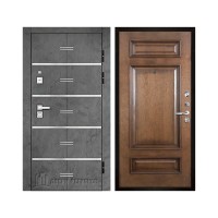 Флагман Z, цвет Бетон графит, панель - Рим багет цвет Коньяк