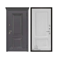 Уличная Гранит Термо, цвет Горький шоколад, панель - lana (Лана) цвет Белый снег soft