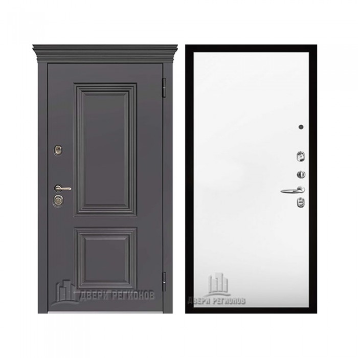 Уличная Гранит Термо, цвет Горький шоколад, панель - aurum цвет Аляска гладкая