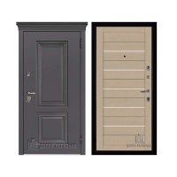 Уличная Гранит Термо, цвет Горький шоколад, панель - light 2127 цвет Кремовый soft