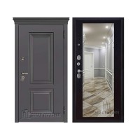 Уличная Гранит Термо, цвет Горький шоколад, панель - Зеркало maxi цвет Венге