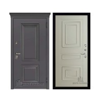 Уличная Гранит Термо, цвет Горький шоколад, панель - 62001 цвет Светло-серый Серена