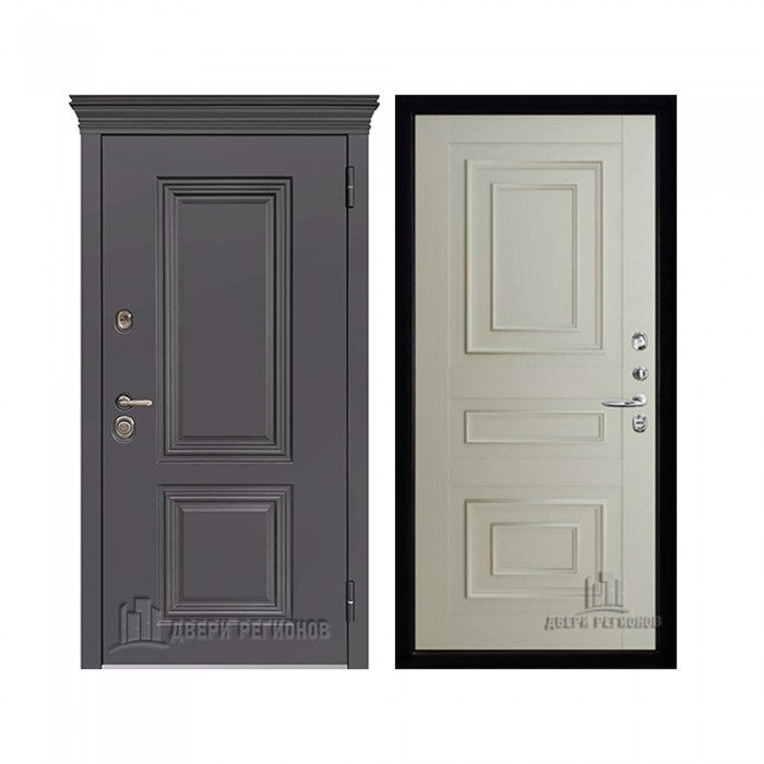 Уличная Гранит Термо, цвет Горький шоколад, панель - 62001 цвет Светло-серый Серена