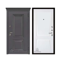 Уличная Гранит Термо, цвет Горький шоколад, панель - perfecto цвет Белый бархат