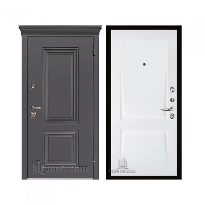 Уличная Гранит Термо, цвет Горький шоколад, панель - perfecto цвет Белый бархат