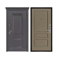 Уличная Гранит Термо, цвет Горький шоколад, панель - Вена цвет Нефрит