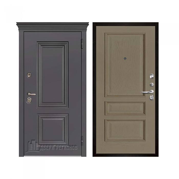 Уличная Гранит Термо, цвет Горький шоколад, панель - Вена цвет Нефрит