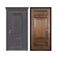 Уличная Гранит Термо, цвет Горький шоколад, панель - Рим багет цвет Коньяк