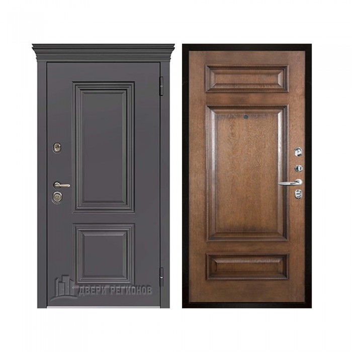 Уличная Гранит Термо, цвет Горький шоколад, панель - Рим багет цвет Коньяк