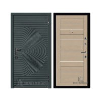 Уличная Малахит Термо, цвет Зеленый темный, панель - light 2127 цвет Кремовый soft