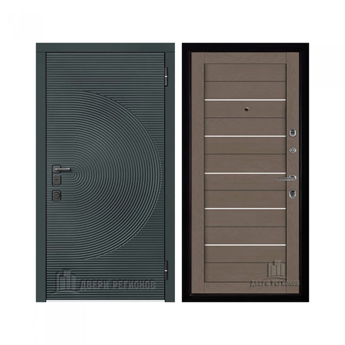 Уличная Малахит Термо, цвет Зеленый темный, панель - light 2127 цвет Тортора soft