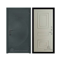 Уличная Малахит Термо, цвет Зеленый темный, панель - 62001 цвет Светло-серый Серена