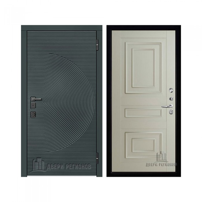 Уличная Малахит Термо, цвет Зеленый темный, панель - 62001 цвет Светло-серый Серена