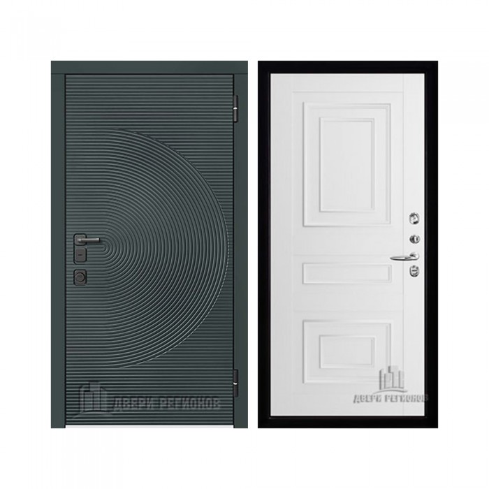 Уличная Малахит Термо, цвет Зеленый темный, панель - 62001 цвет Белая Серена