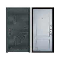 Уличная Малахит Термо, цвет Зеленый темный, панель - perfecto цвет Светло-серый бархат