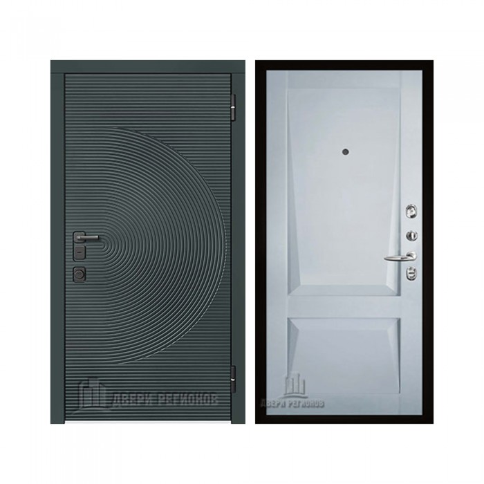 Уличная Малахит Термо, цвет Зеленый темный, панель - perfecto цвет Светло-серый бархат