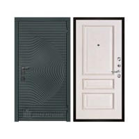 Уличная Малахит Термо, цвет Зеленый темный, панель - Вена цвет Белая патина